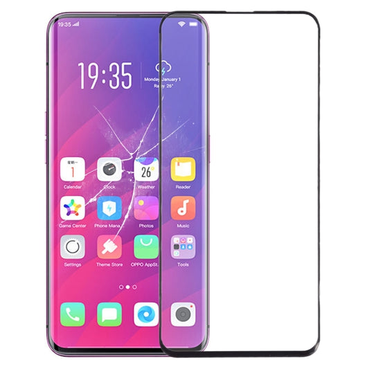 For OPPO Find X Front Screen Outer Glass Lens with OCA Optically Clear Adhesive - Frame Bezel Plate by buy2fix | Online Shopping UK | buy2fix