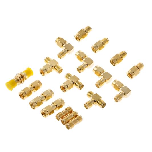 18 PCS / Set SMA Male Female Connector Kit Antenna Plug Converter Coaxial Adapter Set - Connector by buy2fix | Online Shopping UK | buy2fix