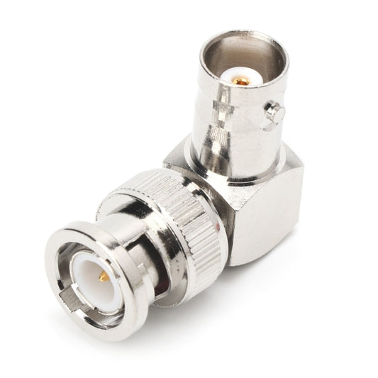 BNC Male to BNC Female Jacks in Series L Type Right Angle RF Card Connector - Connector by buy2fix | Online Shopping UK | buy2fix