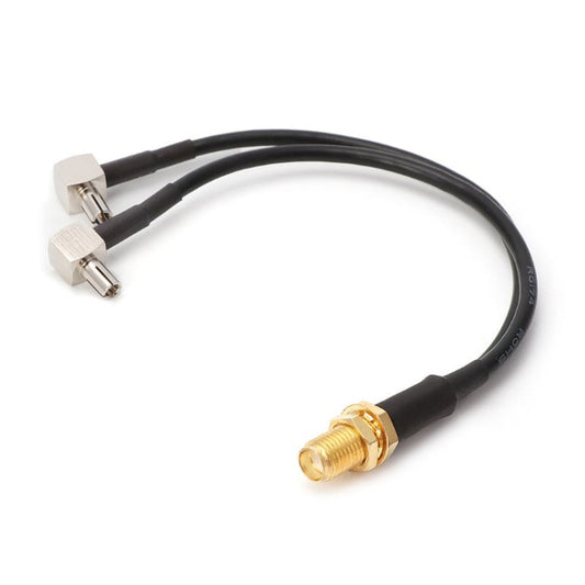 RG174 SMA Female to 2 x TS9 Male Connecting Cable Extension, Length: 15cm - Cable by buy2fix | Online Shopping UK | buy2fix