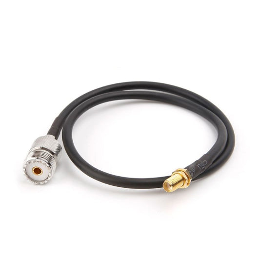 SMA Female to UHF SO239 PL259 Female RG58 Pork Tail Cable, Length: 50cm - Cable by buy2fix | Online Shopping UK | buy2fix