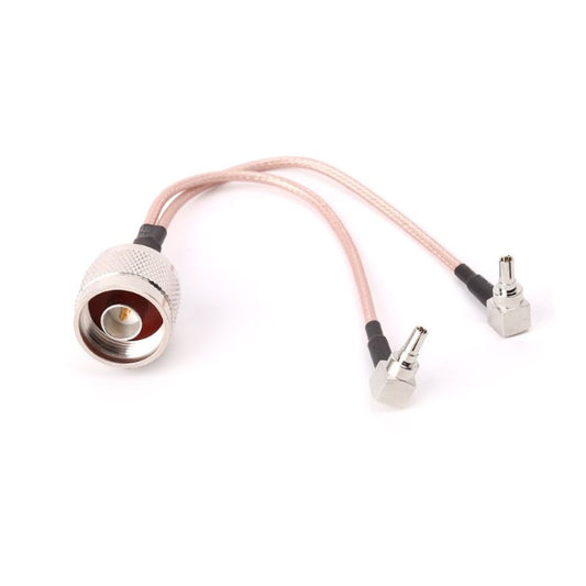 RG316 N Male to 2xTS9 / 2xCRC9 Male Connecting Cable, Length: 15cm - Cable by buy2fix | Online Shopping UK | buy2fix