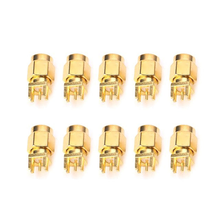 10 PCS 1.6mm SMA Female Jack PCB Clip Mount RF Connectors - Connector by buy2fix | Online Shopping UK | buy2fix