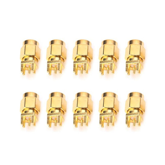 10 PCS 1.6mm SMA Female Jack PCB Clip Mount RF Connectors - Connector by buy2fix | Online Shopping UK | buy2fix