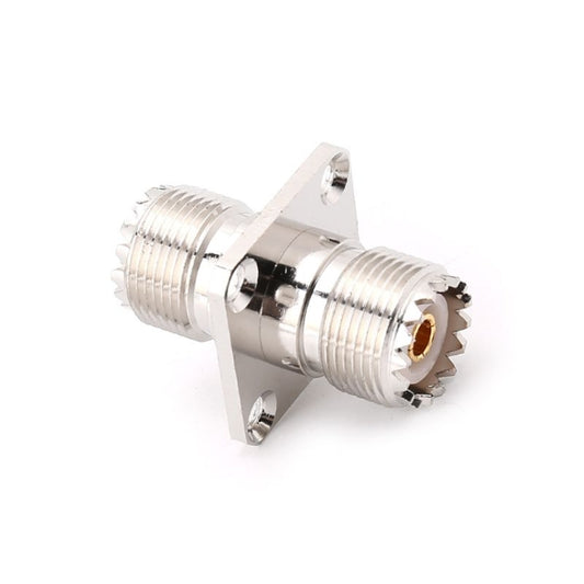 UHF SO239 Female To Female with Panel Mount RF Connector Adapter - Connector by buy2fix | Online Shopping UK | buy2fix
