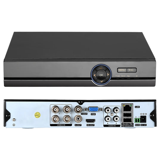 A41U-ZS 5 in 1 4 Channel Dual Stream H.264 1080N  AHD DVR, Support AHD / TVI / CVI / CVBS / IP Signal(Black) - Digital Video Recorder by buy2fix | Online Shopping UK | buy2fix