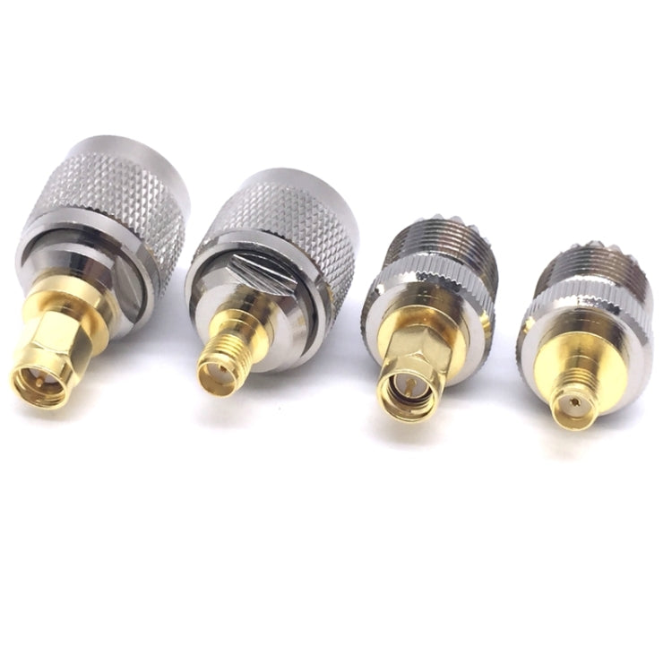 4 PCS / Set UHF PL259 SO239 to SMA Plug RF Connector Test Converter by buy2fix