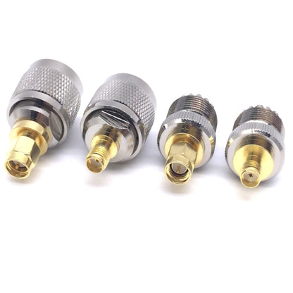 4 PCS / Set UHF PL259 SO239 to SMA Plug RF Connector Test Converter by buy2fix