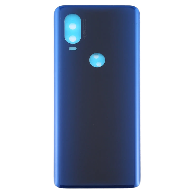 Battery Back Cover for Motorola Moto One Vision(Blue) - Back Cover by buy2fix | Online Shopping UK | buy2fix