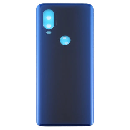 Battery Back Cover for Motorola Moto One Vision(Blue) - Back Cover by buy2fix | Online Shopping UK | buy2fix