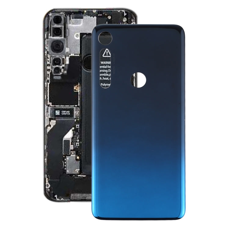 Battery Back Cover for Motorola Moto One Macro (Blue) - Back Cover by buy2fix | Online Shopping UK | buy2fix