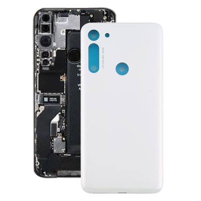 Battery Back Cover for Motorola Moto G8 (White) - Back Cover by buy2fix | Online Shopping UK | buy2fix