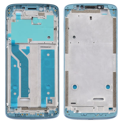 Front Housing LCD Frame Bezel Plate for Motorola Moto E5 Plus (Blue) - Frame Bezel Plate by buy2fix | Online Shopping UK | buy2fix