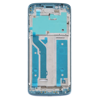 Front Housing LCD Frame Bezel Plate for Motorola Moto E5 Plus (Blue) - Frame Bezel Plate by buy2fix | Online Shopping UK | buy2fix