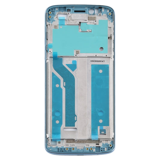 Front Housing LCD Frame Bezel Plate for Motorola Moto E5 Plus (Blue) - Frame Bezel Plate by buy2fix | Online Shopping UK | buy2fix