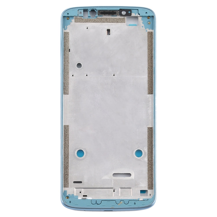 Front Housing LCD Frame Bezel Plate for Motorola Moto E5 Plus (Blue) - Frame Bezel Plate by buy2fix | Online Shopping UK | buy2fix