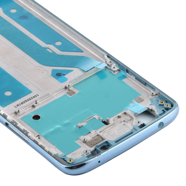 Front Housing LCD Frame Bezel Plate for Motorola Moto E5 Plus (Blue) - Frame Bezel Plate by buy2fix | Online Shopping UK | buy2fix