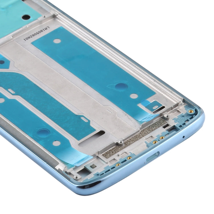 Front Housing LCD Frame Bezel Plate for Motorola Moto E5 Plus (Blue) - Frame Bezel Plate by buy2fix | Online Shopping UK | buy2fix