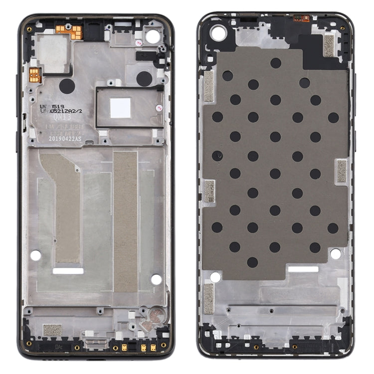 Front Housing LCD Frame Bezel Plate for Motorola Moto One Vision(Black) - Frame Bezel Plate by buy2fix | Online Shopping UK | buy2fix
