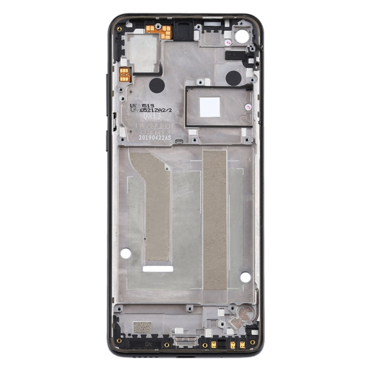 Front Housing LCD Frame Bezel Plate for Motorola Moto One Vision(Black) - Frame Bezel Plate by buy2fix | Online Shopping UK | buy2fix