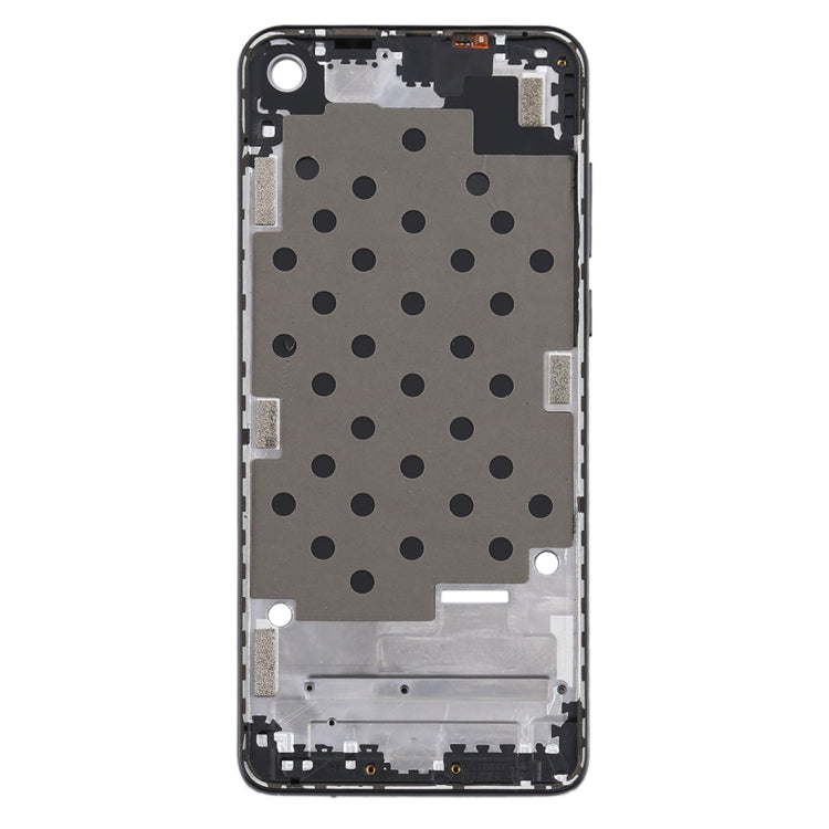 Front Housing LCD Frame Bezel Plate for Motorola Moto One Vision(Black) - Frame Bezel Plate by buy2fix | Online Shopping UK | buy2fix