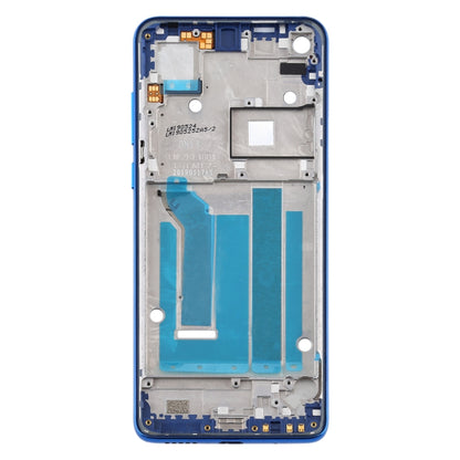 Front Housing LCD Frame Bezel Plate for Motorola Moto One Vision(Blue) - Frame Bezel Plate by buy2fix | Online Shopping UK | buy2fix