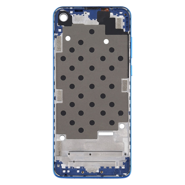 Front Housing LCD Frame Bezel Plate for Motorola Moto One Vision(Blue) - Frame Bezel Plate by buy2fix | Online Shopping UK | buy2fix