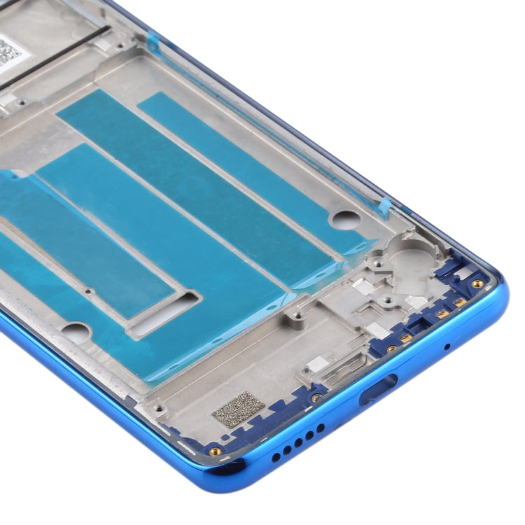Front Housing LCD Frame Bezel Plate for Motorola Moto One Vision(Blue) - Frame Bezel Plate by buy2fix | Online Shopping UK | buy2fix