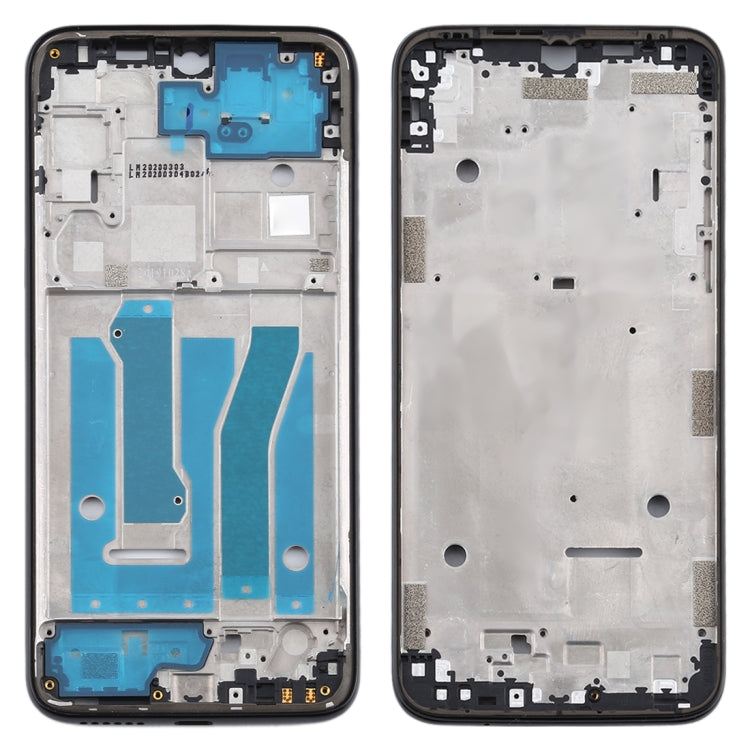 Front Housing LCD Frame Bezel Plate for Motorola Moto G8 Plus(Black) - Frame Bezel Plate by buy2fix | Online Shopping UK | buy2fix