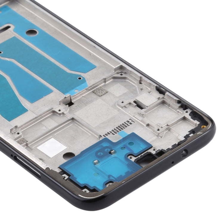 Front Housing LCD Frame Bezel Plate for Motorola Moto G8 Plus(Black) - Frame Bezel Plate by buy2fix | Online Shopping UK | buy2fix