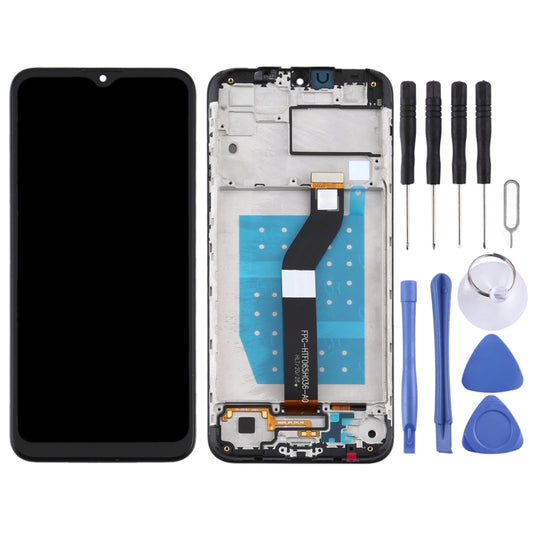 TFT LCD Screen for Motorola Moto G8 Power Lite Digitizer Full Assembly with Frame (Black) - LCD Screen by buy2fix | Online Shopping UK | buy2fix