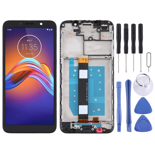 TFT LCD Screen for Motorola Moto E6 Play Digitizer Full Assembly with Frame (Black) - LCD Screen by buy2fix | Online Shopping UK | buy2fix