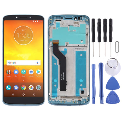 TFT LCD Screen for Motorola Moto E5 Plus Digitizer Full Assembly with Frame(Blue) - LCD Screen by buy2fix | Online Shopping UK | buy2fix