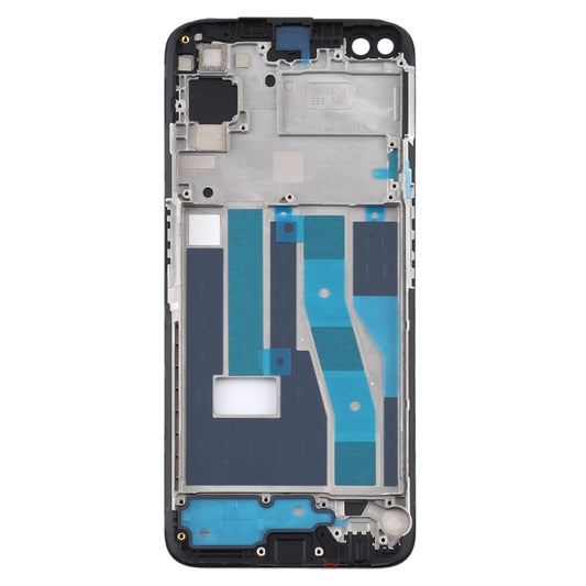 For OPPO Realme 6 Pro Front Housing LCD Frame Bezel Plate (Black) - Frame Bezel Plate by buy2fix | Online Shopping UK | buy2fix