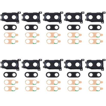 For Huawei Enjoy 9 Plus  10pcs Camera Lens Cover (Black) - Camera Series by buy2fix | Online Shopping UK | buy2fix