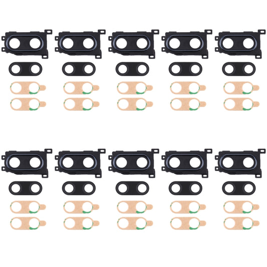 For Huawei Enjoy 9 Plus  10pcs Camera Lens Cover (Black) - Camera Series by buy2fix | Online Shopping UK | buy2fix