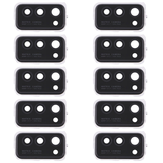 For Huawei Honor V30  10pcs Camera Lens Cover (Black) - Camera Series by buy2fix | Online Shopping UK | buy2fix
