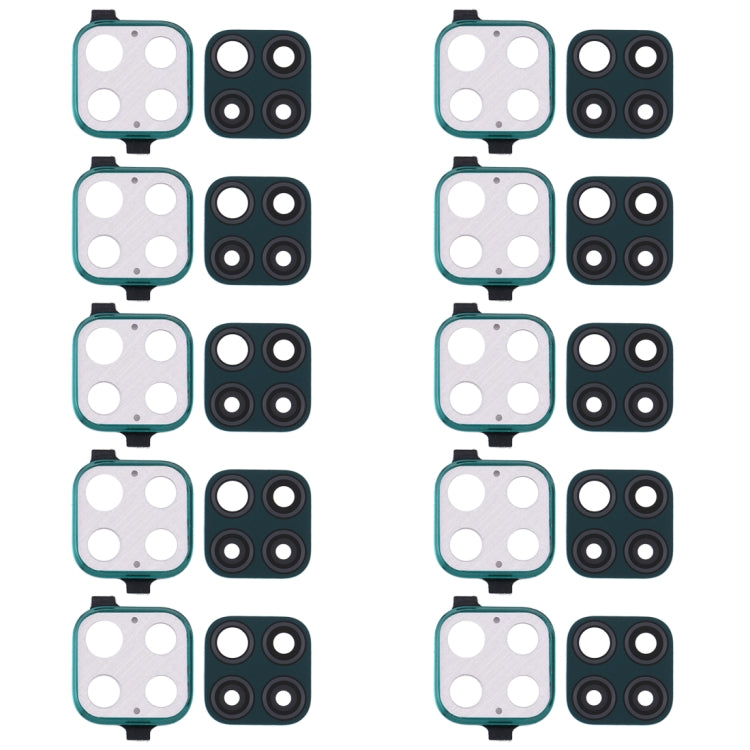 For Huawei Nova 6 SE  10pcs Camera Lens Cover (Green) - Camera Series by buy2fix | Online Shopping UK | buy2fix