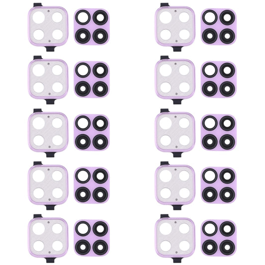 For Huawei Nova 6 SE  10pcs Camera Lens Cover (Purple) - Camera Series by buy2fix | Online Shopping UK | buy2fix