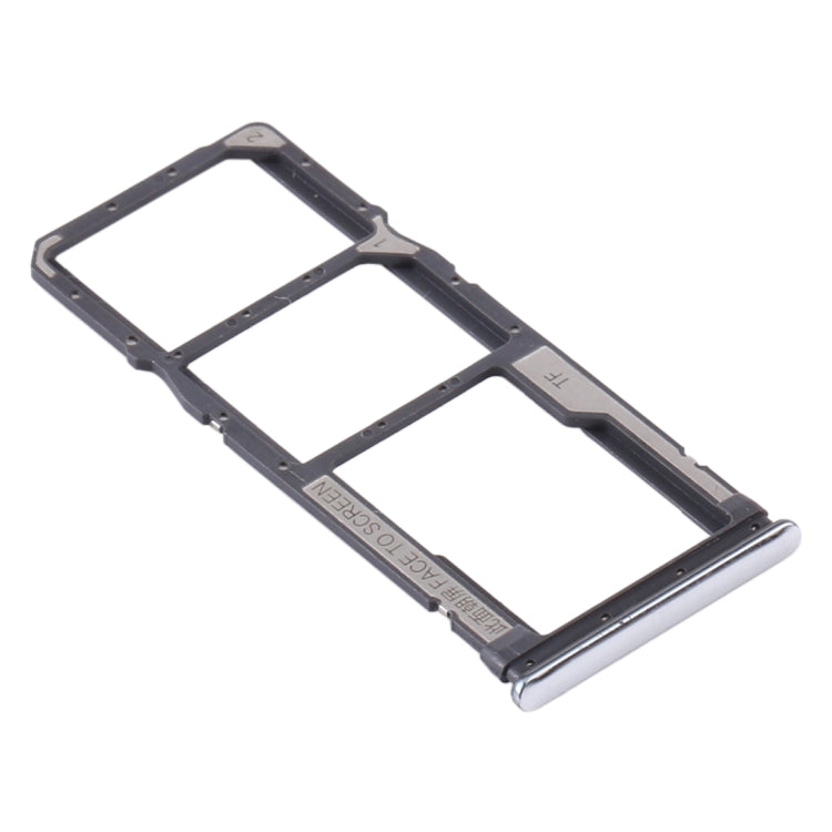 SIM Card Tray + SIM Card Tray + Micro SD Card Tray for Xiaomi Redmi Note 8T / Redmi Note 8 (Silver) - Card Tray by buy2fix | Online Shopping UK | buy2fix