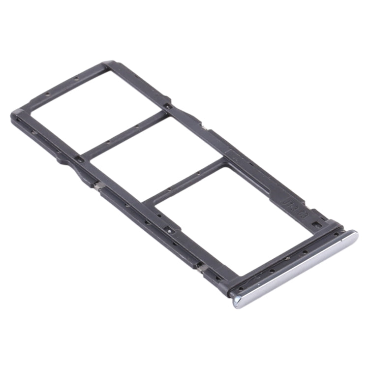 SIM Card Tray + SIM Card Tray + Micro SD Card Tray for Xiaomi Redmi Note 8T / Redmi Note 8 (Silver) - Card Tray by buy2fix | Online Shopping UK | buy2fix