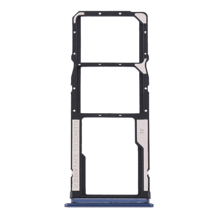 SIM Card Tray + SIM Card Tray + Micro SD Card Tray for Xiaomi Redmi 10X 4G / Redmi Note 9(Blue) - Card Tray by buy2fix | Online Shopping UK | buy2fix