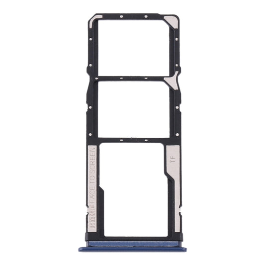 SIM Card Tray + SIM Card Tray + Micro SD Card Tray for Xiaomi Redmi 10X 4G / Redmi Note 9(Blue) - Card Tray by buy2fix | Online Shopping UK | buy2fix