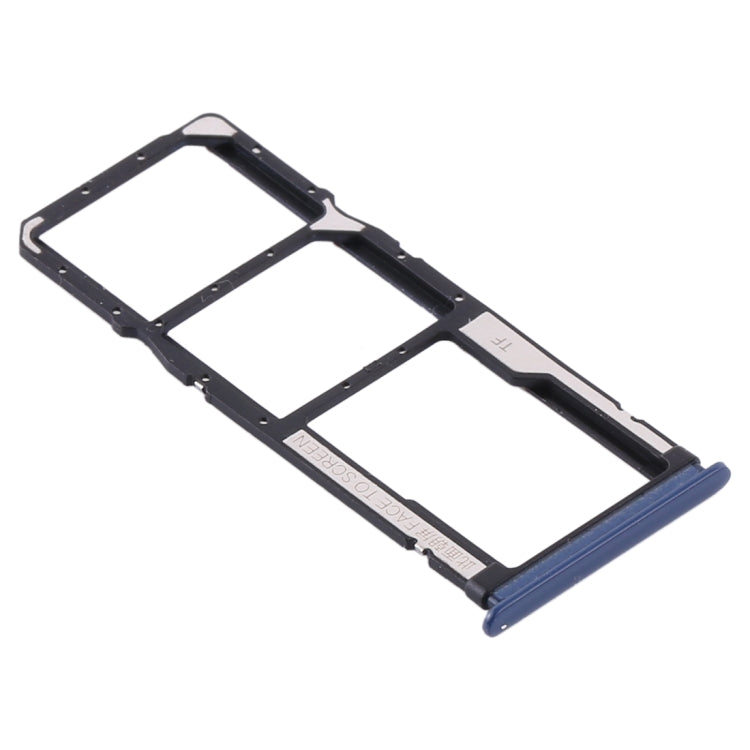 SIM Card Tray + SIM Card Tray + Micro SD Card Tray for Xiaomi Redmi 10X 4G / Redmi Note 9(Blue) - Card Tray by buy2fix | Online Shopping UK | buy2fix