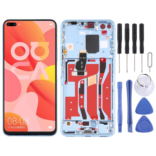 OEM LCD Screen for Huawei Nova 6 5G Digitizer Full Assembly with Frame(Blue) - LCD Screen by buy2fix | Online Shopping UK | buy2fix