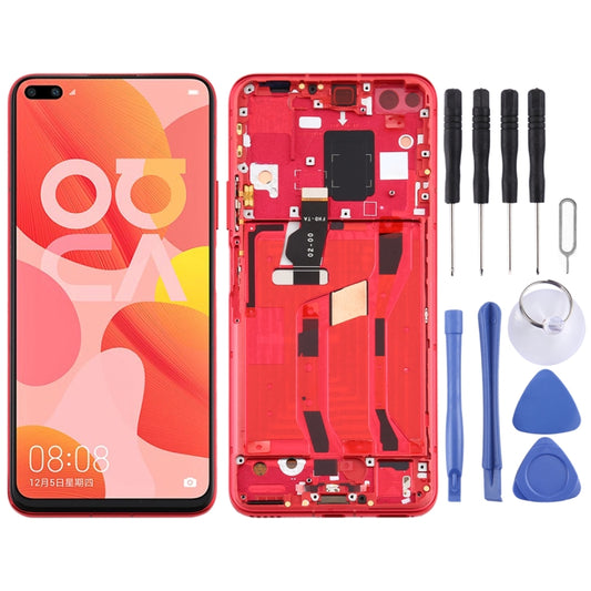 OEM LCD Screen for Huawei Nova 6 5G Digitizer Full Assembly with Frame(Red) - LCD Screen by buy2fix | Online Shopping UK | buy2fix