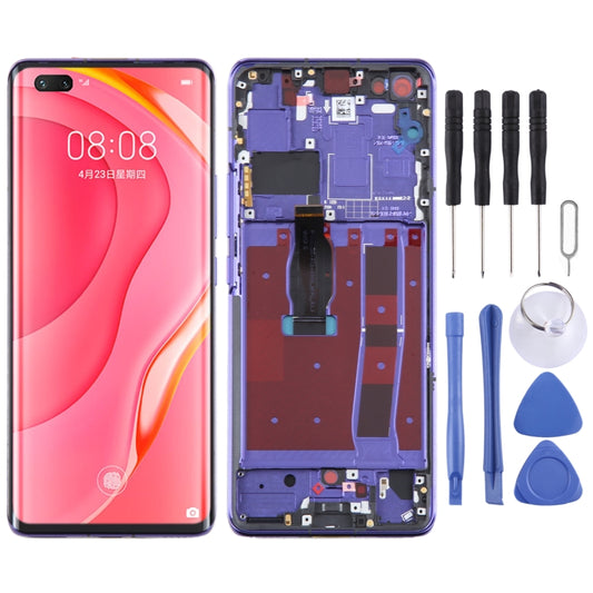 LCD Screen and Digitizer Full Assembly with Frame for Huawei Nova 7 Pro 5G(Blue) by buy2fix