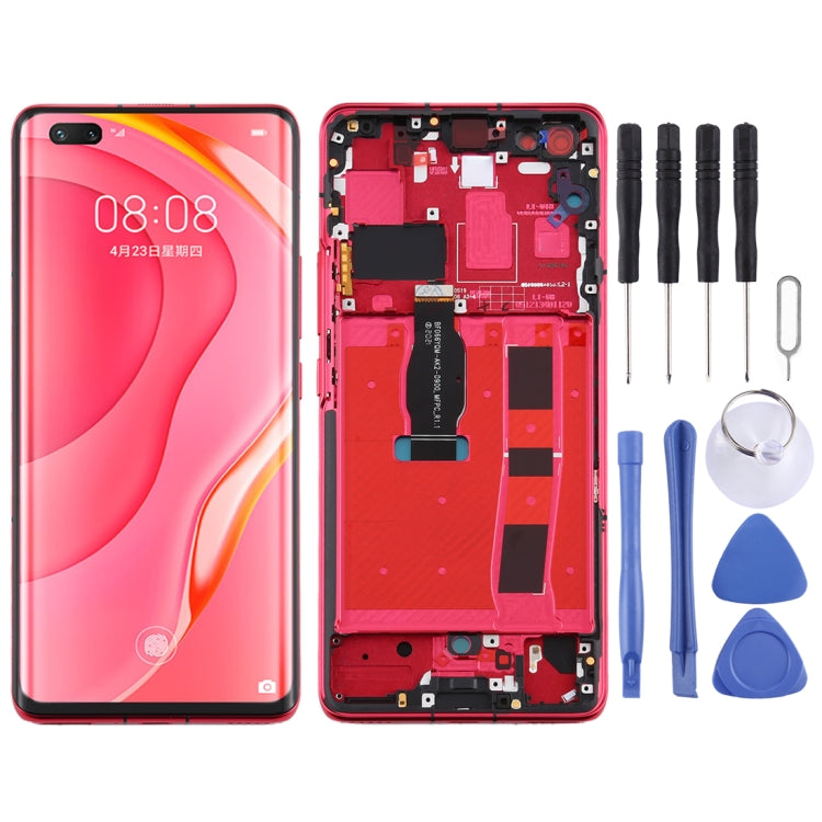 Original OLED LCD Screen for Huawei Nova 7 Pro 5G Digitizer Full Assembly with Frame(Red) - LCD Screen by buy2fix | Online Shopping UK | buy2fix
