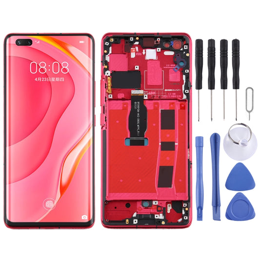 Original OLED LCD Screen for Huawei Nova 7 Pro 5G Digitizer Full Assembly with Frame(Red) - LCD Screen by buy2fix | Online Shopping UK | buy2fix
