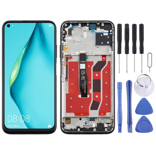 OEM LCD Screen for Huawei P40 Lite Digitizer Full Assembly with Frame(Black) - LCD Screen by buy2fix | Online Shopping UK | buy2fix